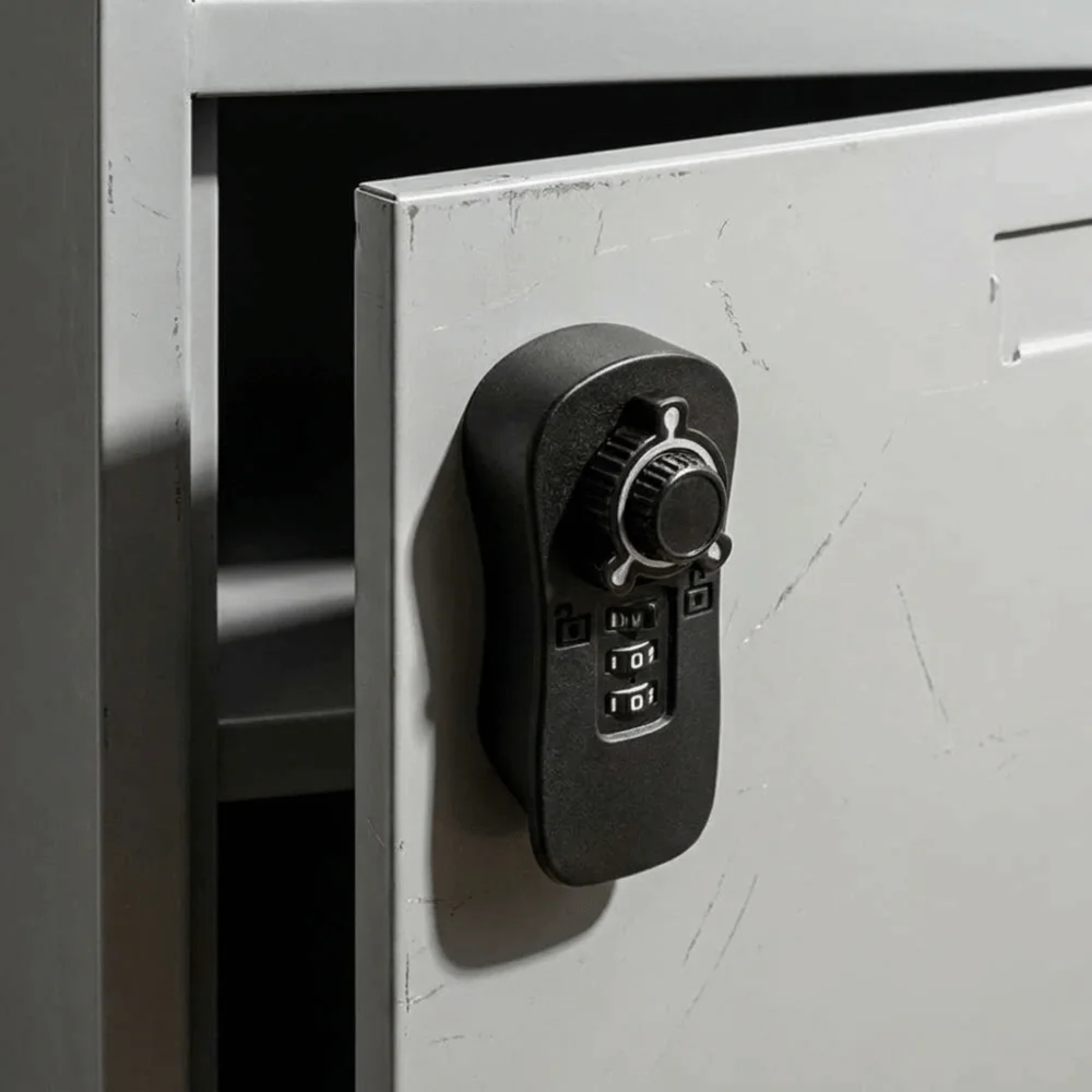 Three Digit Adjustable Password Cabinet Lock Metal Accessories Surface Anti Rust Cam Lock Solid Plastic Stable Structure