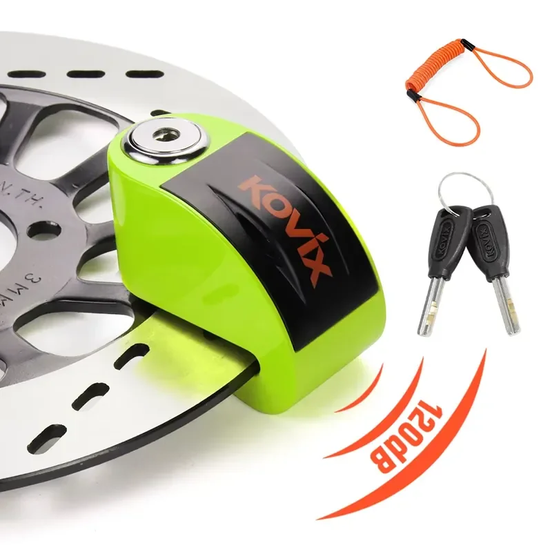 Motorcycle Anti-Theft Safety Disc Brake Lock Waterproof 120db Alarm Disc Lock Motorcycle Disc Lock