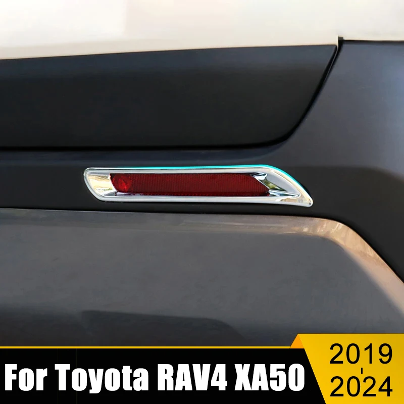 Do Toyota RAV4 XA50 2019 2020 2021 2022 2023 2024 ABS Samochodowe tylne światło przeciwmgielne Ramka Pokrywa Dekoracja Naklejka Akcesoria