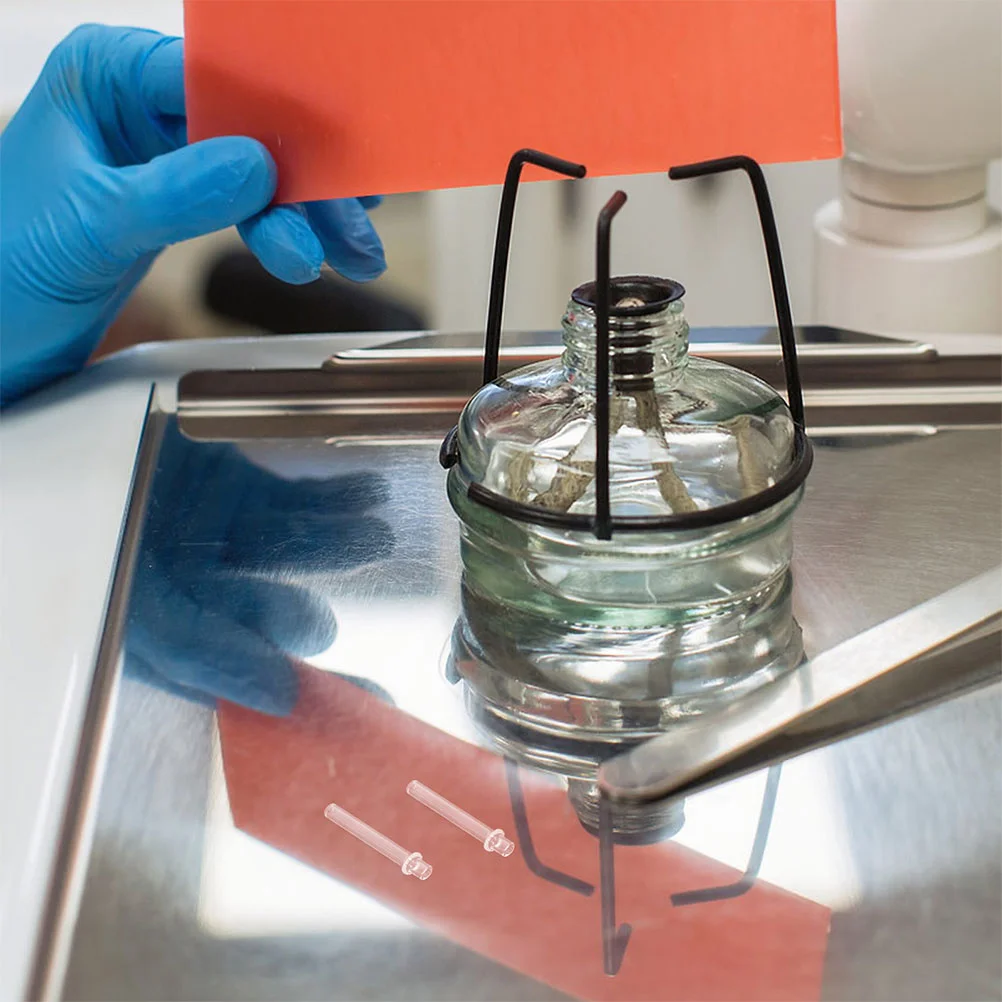 

10 Pcs Lamp Tube Tubes for Oil Glass Wick Holders Lanterns Replacement Parts Transparent