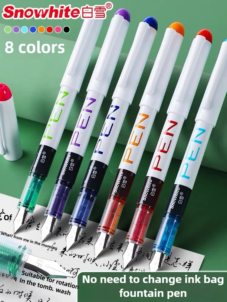 

Перьевая ручка большой емкости FP10 с жидкой жидкостью EF/F, картридж без чернил, красочные чернильные ручки, канцелярские принадлежности, школьные принадлежности