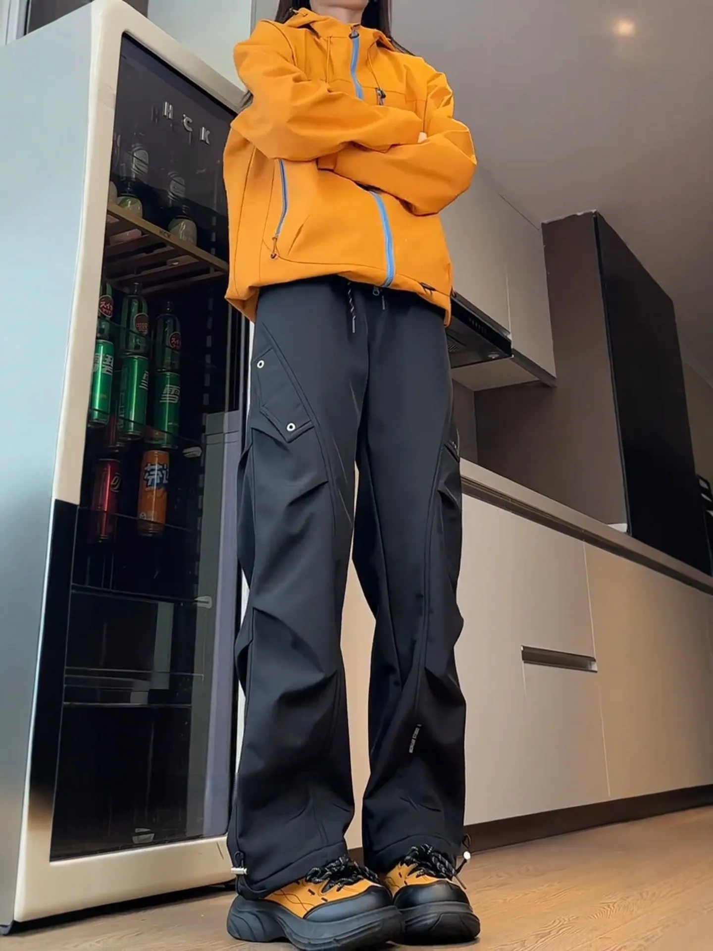 

Утепленные рабочие брюки из флиса для мужчин, осенне-зимние, для активного отдыха, походов и альпинизма, износостойкие брюки для мужчин и женщин