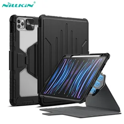 NILLKIN-funda magnética para iPad Pro de 12,9 pulgadas, carcasa de cuero multifuncional para iPad Air 13, 11, 2024, 10. ª generación