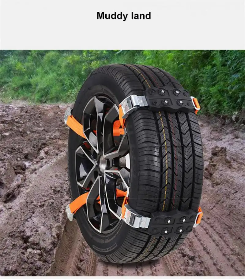 4/2PCS Mud Sand Snow Tire Ladder Off-Road Vehicle Emergency Tracks Chain Non-Slip Traction Mat Car Recovery Traction Boards