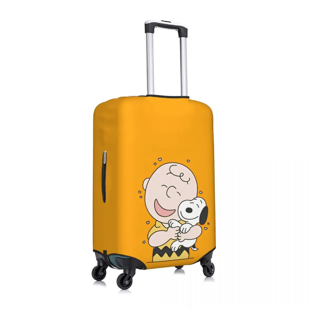 Hot Japan Cartoon Peanuts Snoopy Charlie Woodstock Suitcase Cover Practical Cruise Trip Protection Luggage Accesories Flight