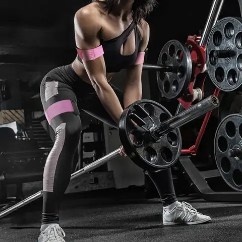 4PCS/SET BFR Rigid Blood Flow Restriction Band for Arms Legs Glutes BFR Training Workout Occlusion Bands for Men and Women