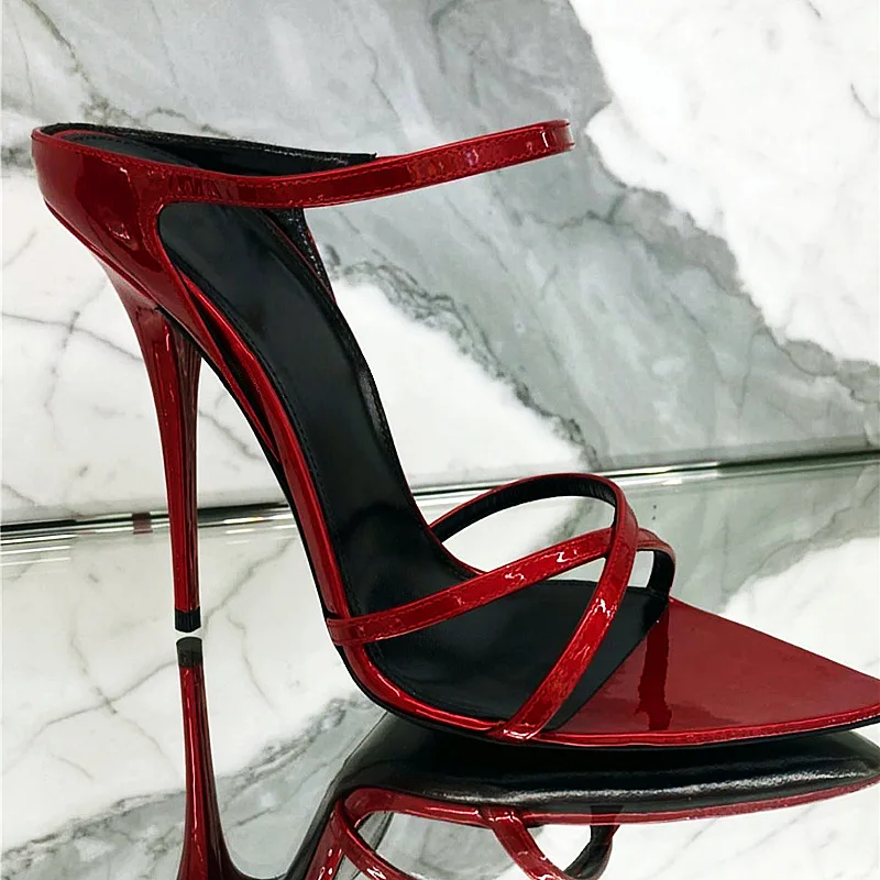 High Heels Women\'s Stiletto Heel 2024 Summer New Pointed Strap Rear Empty Sandals Sexy Open Toe Sandals for Women Outer Wear