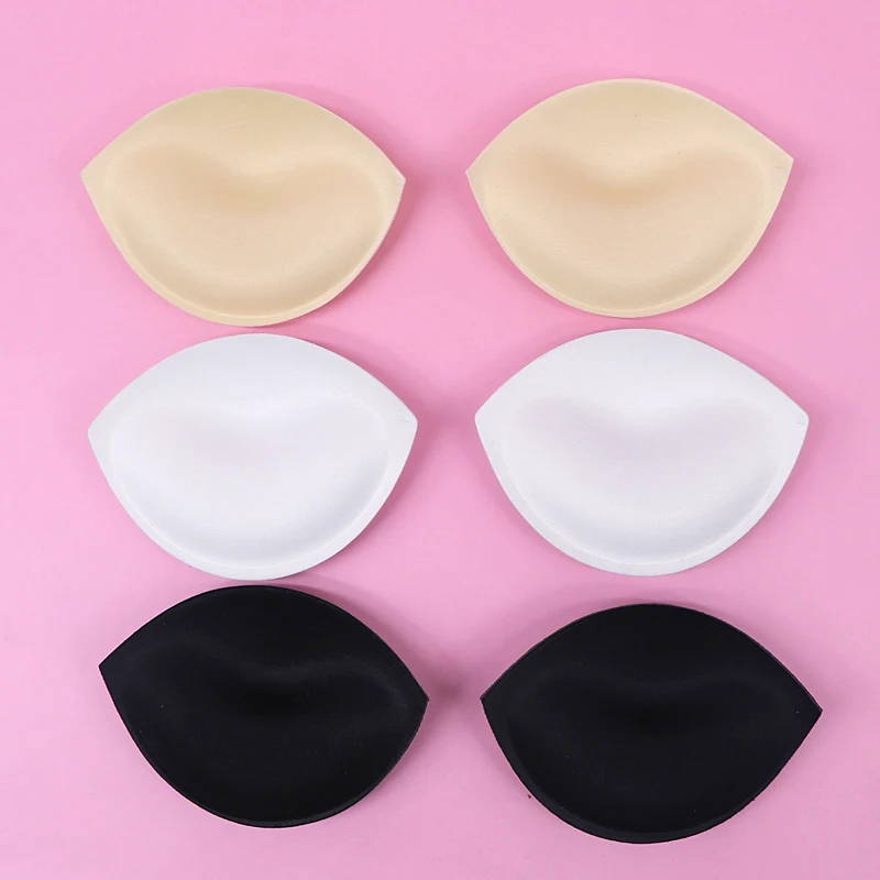 6pcs/3pair Sponge Bikini Bra Pads Push Up Breast Enhancer Removeable Bras Padding Inserts Cups for Swimsuit Padding Intimates