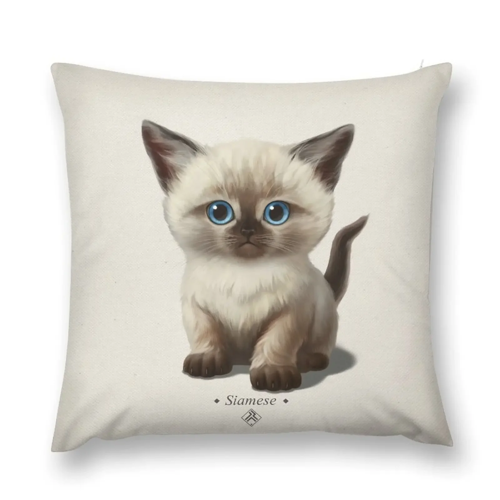 Cataclysm- Siamese Kitten Classic Throw Pillow Couch Cushions Pillow Cover Pillow Case