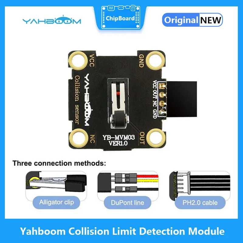 Yabo Collision Limit Detection Module Compatible with Alligator Clip/DuPont line/PH2.0 Cable demo board