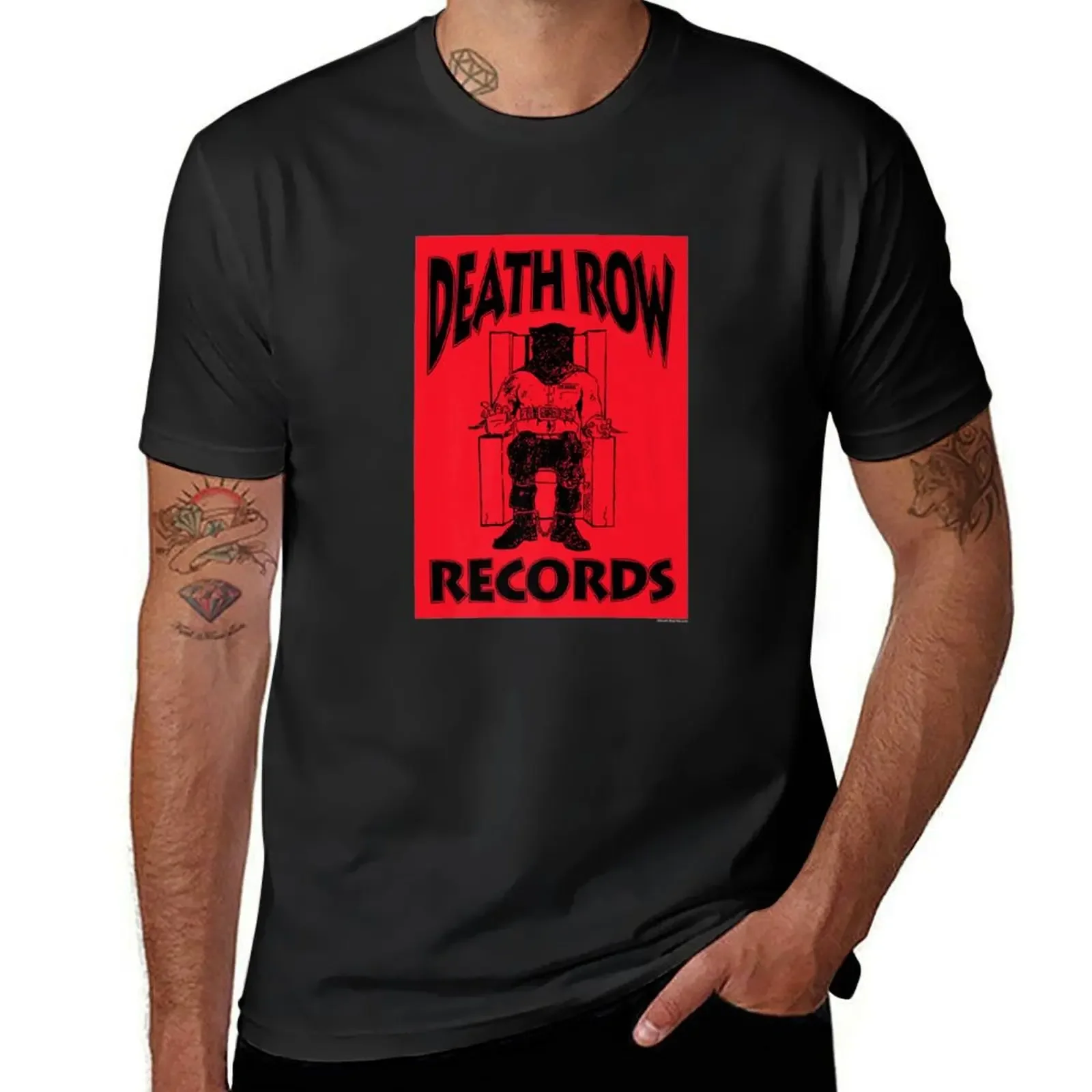 Vintage Gift Death Row Records Logo Black Box Reversed T-Shirt basketball graphic tees cute clothes t shirt men