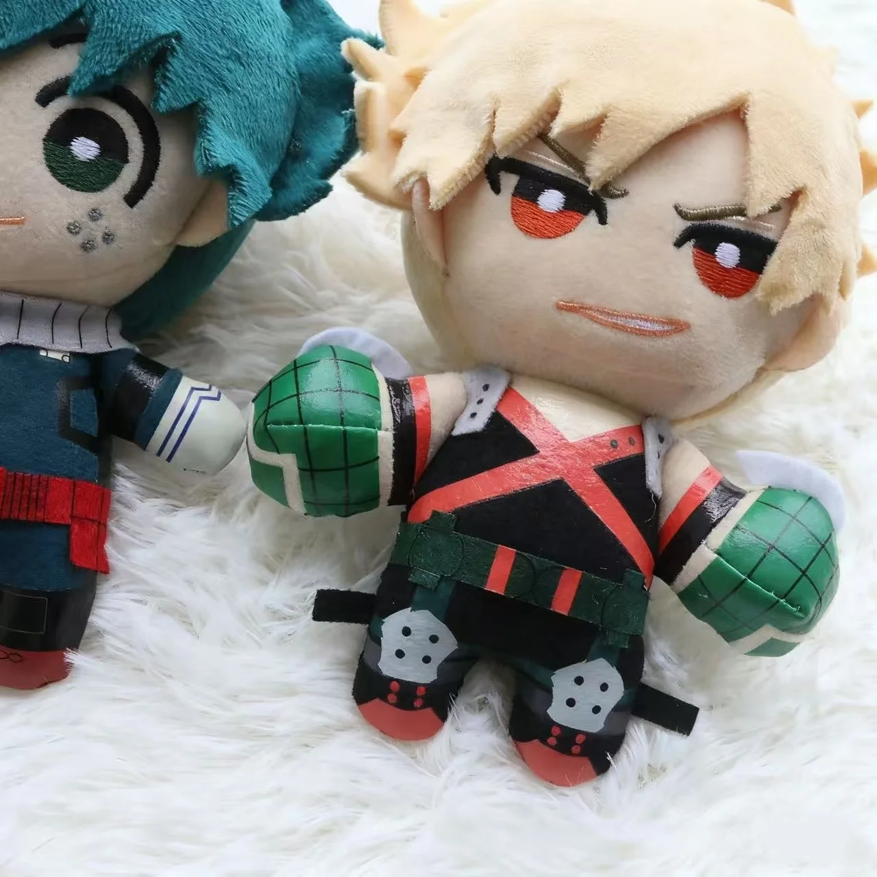 Porte-clés en peluche Midoriya Izuku Bakugou Katsuki Todoroki Shoto, figurine Cosplay, accessoires de dessin animé, 10/20cm