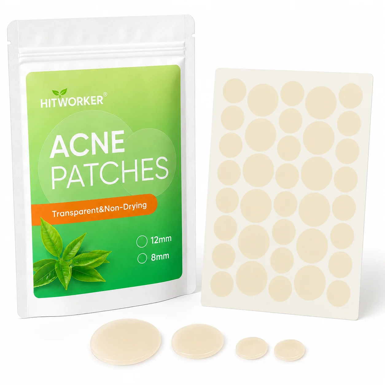 180PCS Pimple Cover Patches, Clear-Look Hydrocolloid Beauty Patches For Day And Night Use, Easy Peel Spot Cover