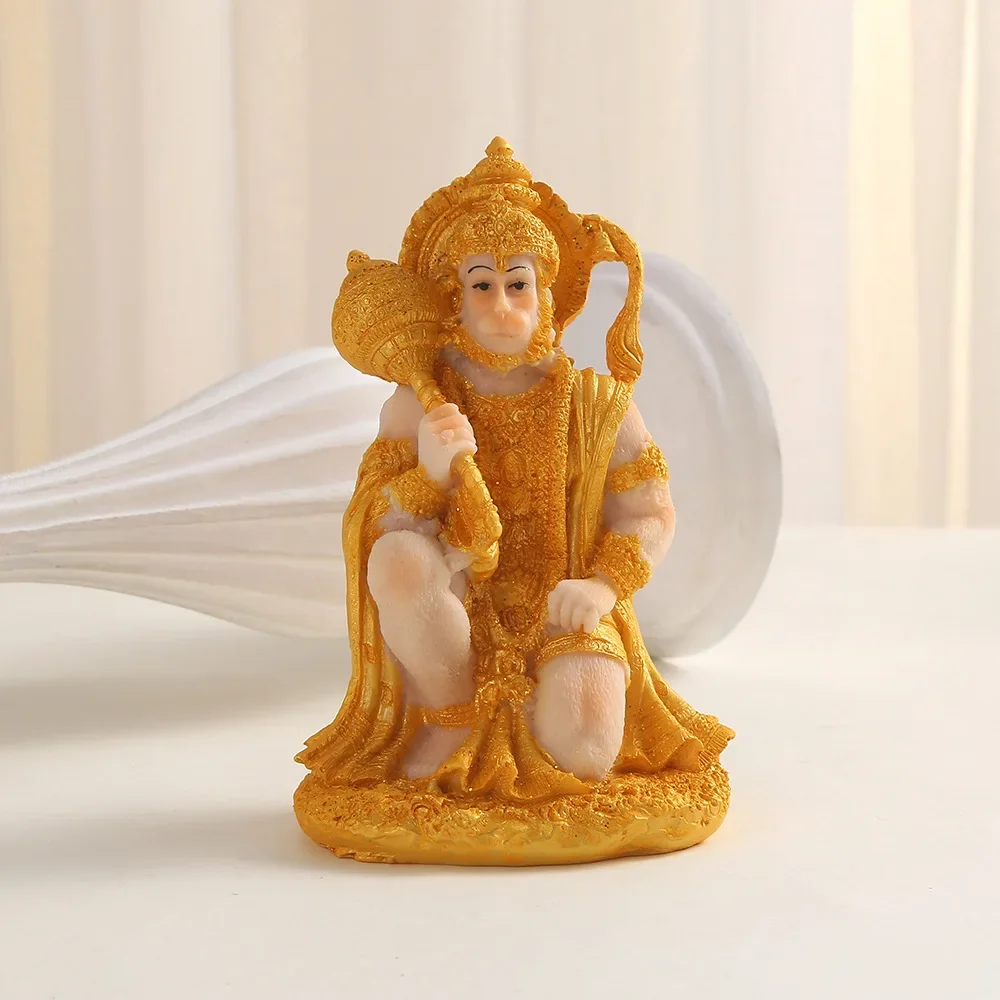 New Resin Craft Statue Indian Monkey God Hanuman Temple Decoration Home Decoration Accessories  Fairy Garden  Home Decor