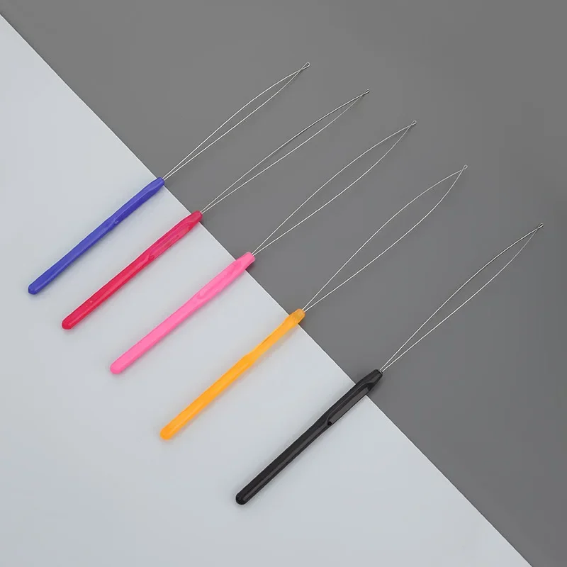 5/10Pcs Tufting Gun Needle Threader Colorful Plastic Handle Thread Threader Cross Embroidery Beading Device For Sewing Tools - Image 5