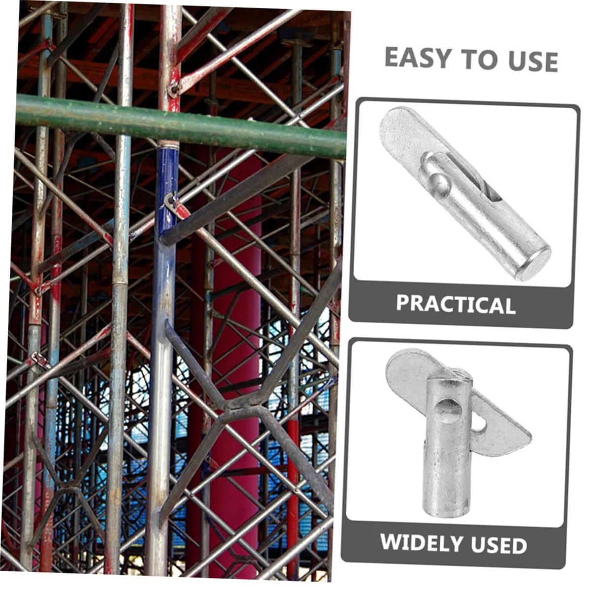 20 قطعة من دبابيس قفل السقالات لتطبيقات الدرابزين والأقتران لمواقع البناء والاستخدام الصناعي