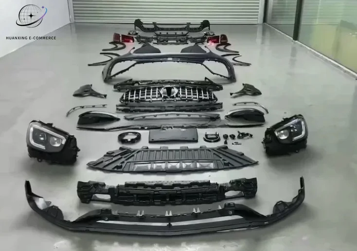 Factory Direct SaleAutomotive Parts Body Kits for 16+ W253 X253 GLC Facelift 20+ GLC63 AMG Car Bumpers Car Grille Headl