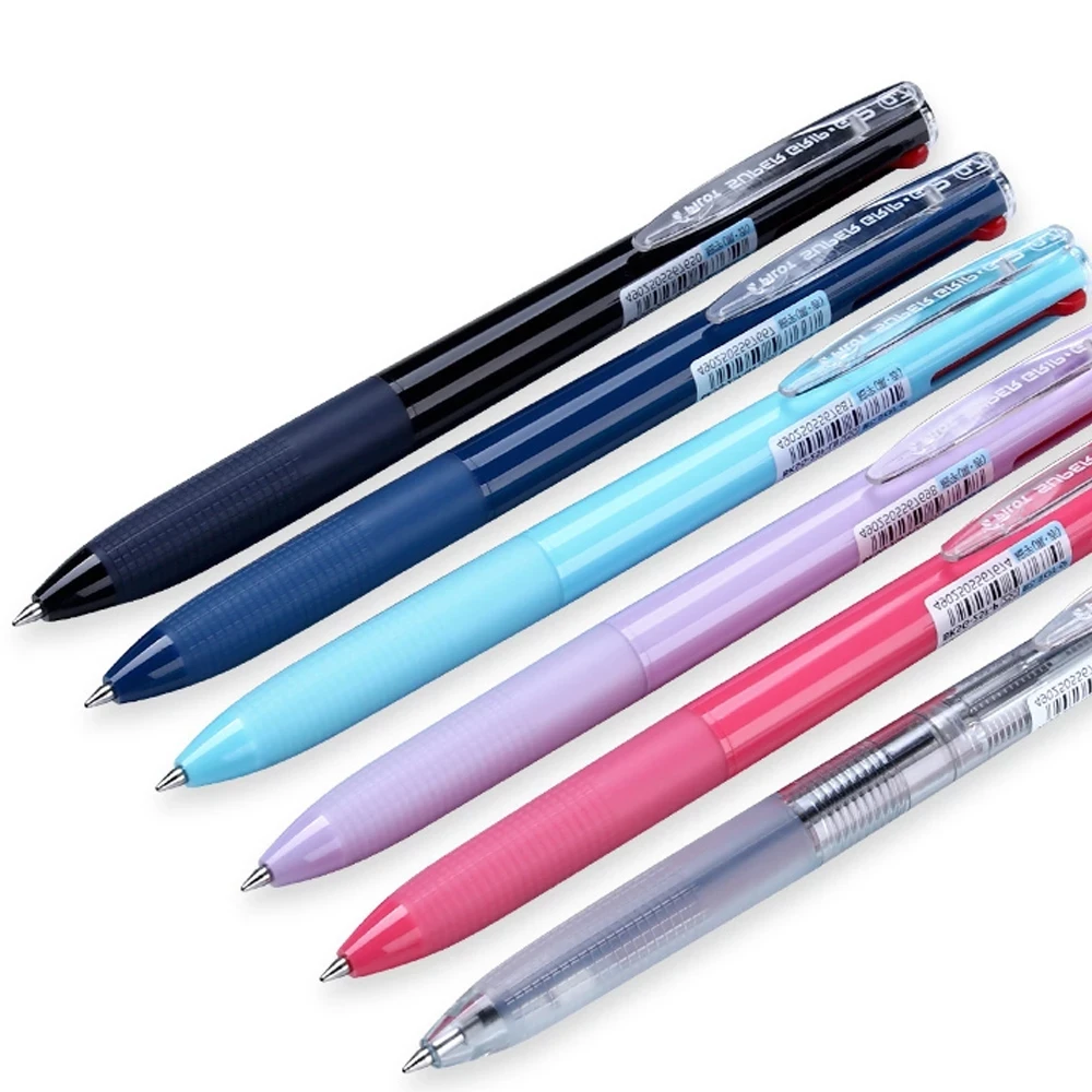 Imagem -03 - Caneta Esferográfica Multi-color Pilot Caneta Multifuncional Super Grip Pressionada Boligrafo Gel mm Papelaria Japonês de Volta às Aulas