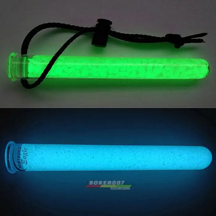 Recycle Glow-In-The-Dark Self-Luminescent Dive Outdoor Tactical Luminescent Marker Lighting Stick for Field Survival 20MM