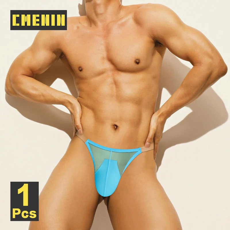 CMENIN Summer Ultra-thin Men Underwear Sexy Transparent Mesh Men\'s Panties Sissy Slips Gays Underpants Male Breathable Briefs