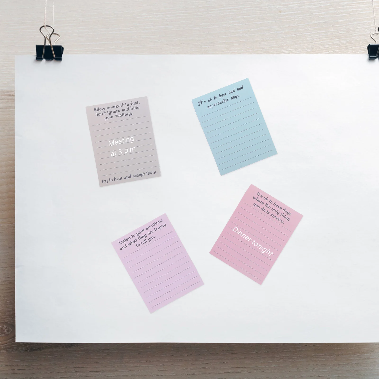 

8 Books Self-Stick Note Pads Tearable Memo Stickers For Office School Desk Wall Fridge Vintage Aesthetic Paper Notepads