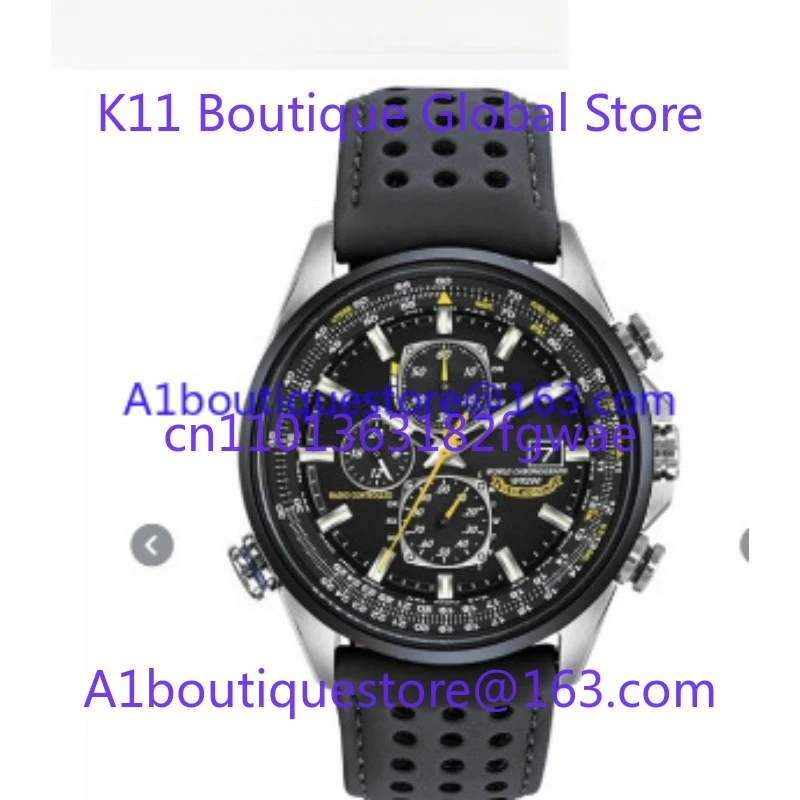Montre pour homme à quartz Blue Angel avec multifonction à 4 boutons
