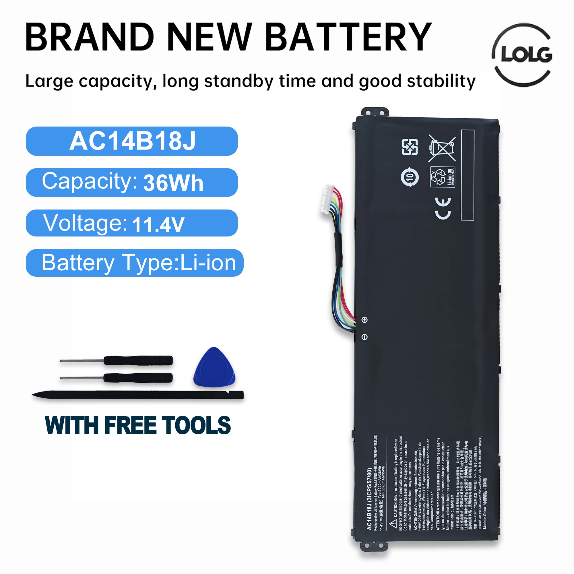 Lolg New 11.1V AC14…