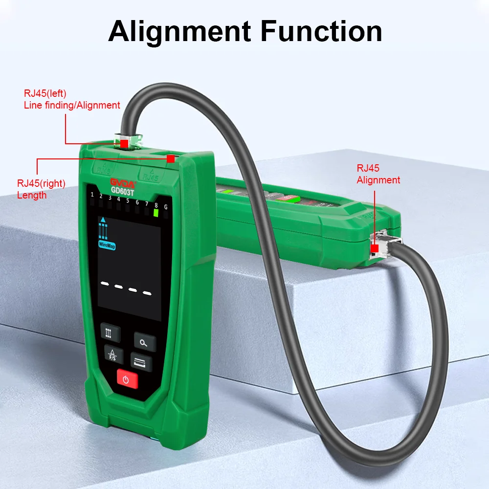 GVDA profesjonalny wykrywacz przewodów Tester kabli sieciowych przeciwzakłóceniowy telefon do diagnostyki tonowej wykrywacz linia kablowa RJ45