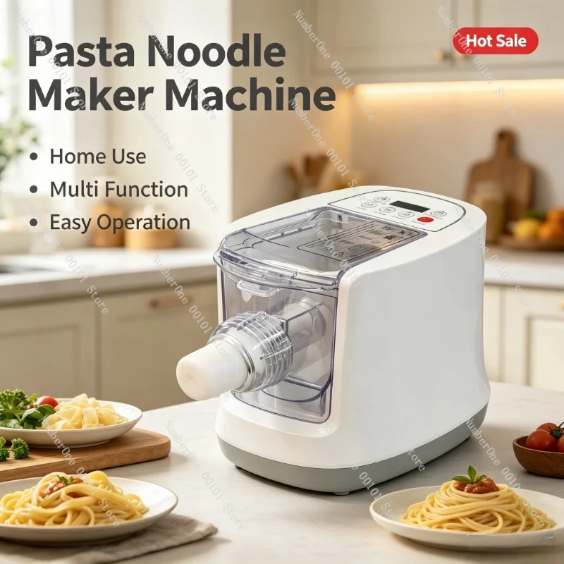 Small Automatic Multi-Purpose Pasta Making Machine Household Noodle Press & Dough Kneader Simple Operation
