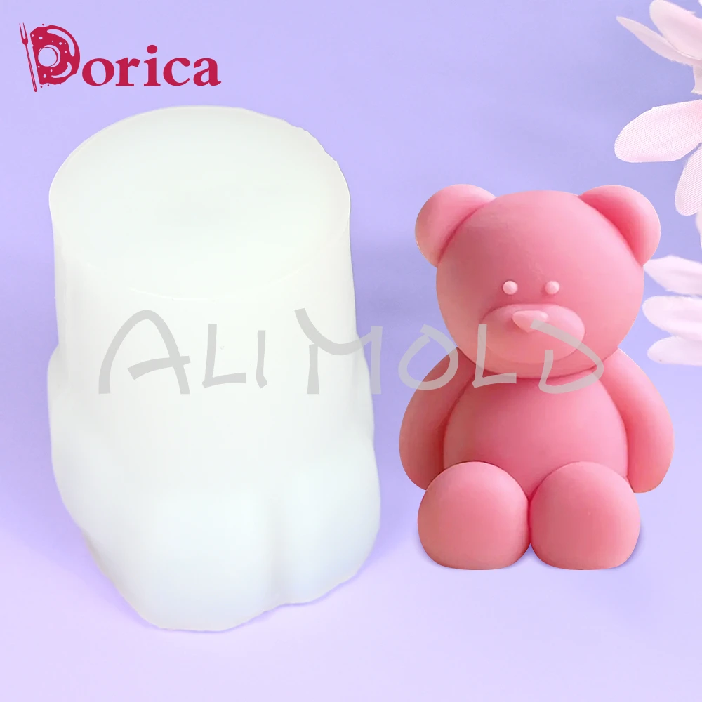 3D большой сидячий медведь, фотомагнитный гипс, украшение для дома своими руками, инструменты для украшения