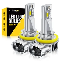AUXITO 2 uds 12000LM H11 H8 H9 bombillas de faros LED sin ventilador 6500K blanco 9005 HB3 haz alto y bajo 9006 HB4 lámpara de conducción de luz de vehículo