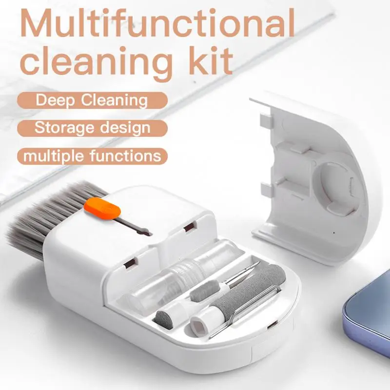 10 In 1 Computer Earphone Cleaning Kit Multifunction Computer Keyboard Mobile Phone Screen Cleaning St-erilization Cleaning Tool