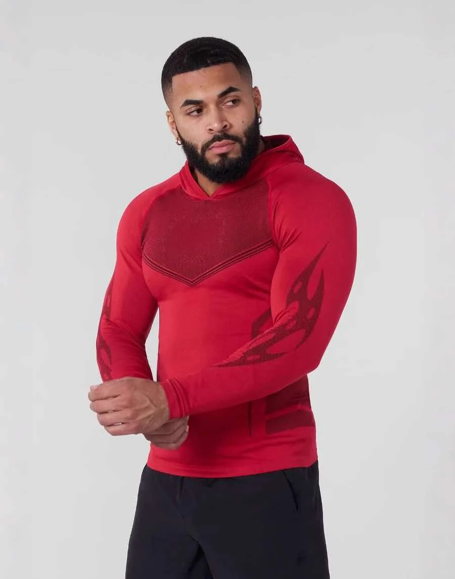 Trendy Brand Warrior Slim Hoodie Jogger Gym Workout Stretch Sweatshirt Training Pullover Long Sleeve Casual Letter Print T-Shirt