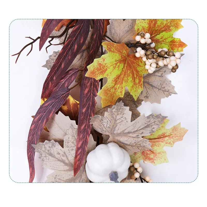 New Simulation Maple Leaf Handmade Rattan Fall Table Decoration Artificial Maple Leaf Fake Flower Halloween Rattan