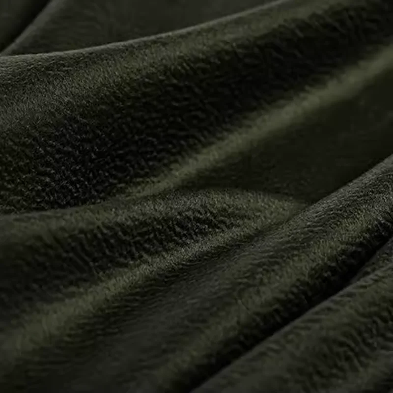 148CM Wide 520G/M Dyed Wool Fabric for DIY Dress Coat Jacket for Winter Autumn Jacket Thick Water Wave Dark Green Fabric E1466