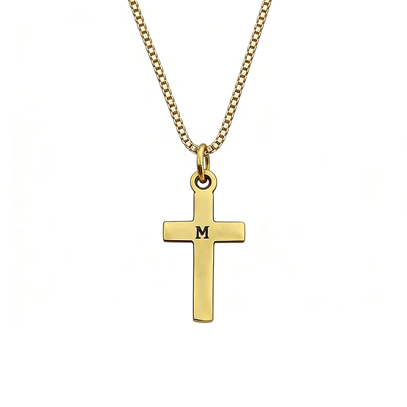 cross pendant first communion necklace boy