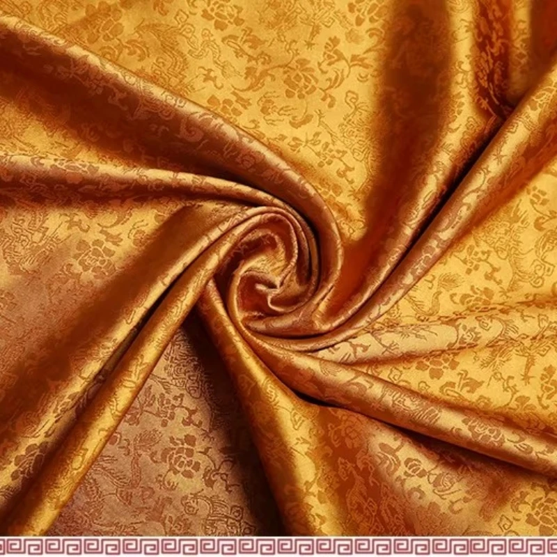 

Antique Silk Cloth For Clothing, Dragon Fabric, Super Soft, Brocade Cloth, Diy Quality Fabric,Jacquard Satin Fabric 120CM Wide