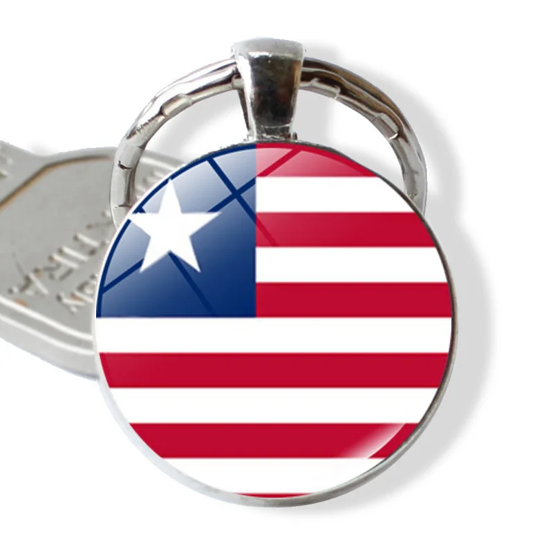 National Flag Keychain United Kingdom United States France Philippi Ukraine Russia Poland Jewelry Gift Car Bag Pendant Key Chain