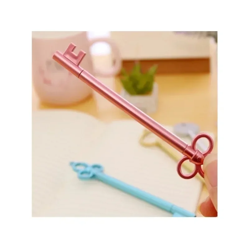 6Pcs/Lot Key-Shaped Foldable Portable Retractable Ballpoint Pens Key Style Writing Tools for Daily/Office Use & Cute Gift
