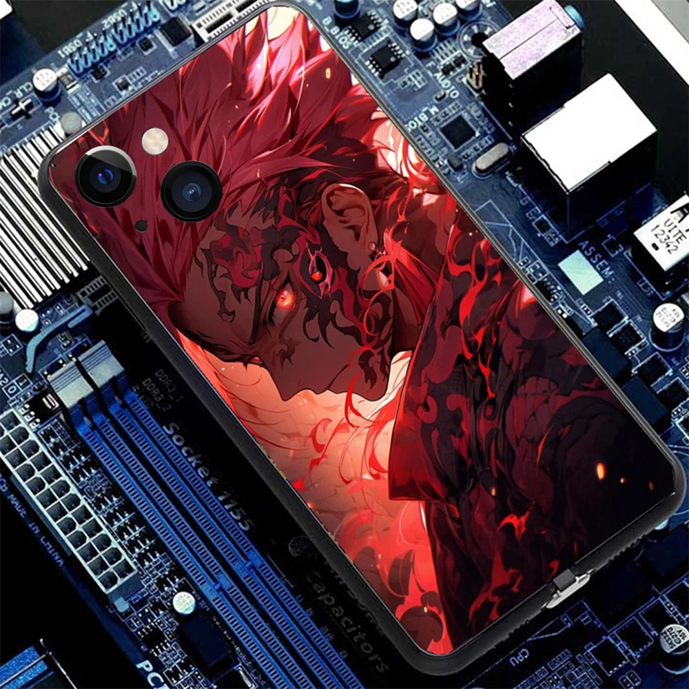 

Popular Anime Luminous Glass LED Call Light Up Flash Phone Case For Samsung S25 S24 S23 S22 S21 S20 FE Note 10 20 Plus Ultra A54