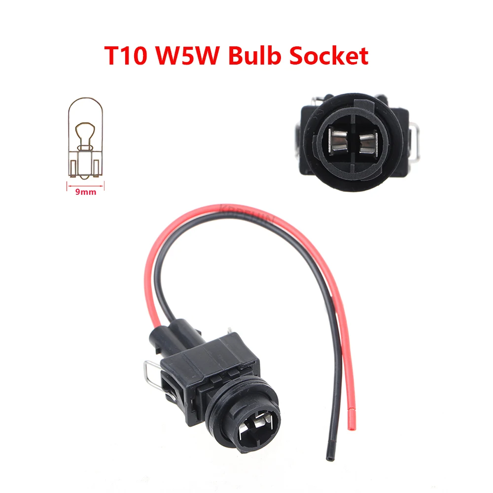 

1 Set Car Light Socket Adapter T10 W5W Bulb Holder For FAW Jie Fang JH6 Connector Accessories