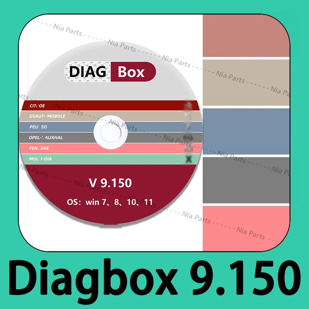 Diagbox V9.150 per LE-XIA PP2000 Diagnosi Adattamento obd2 scanner Strumenti di riparazione delphis tuning diagnostico automatico pour voiture nuovo