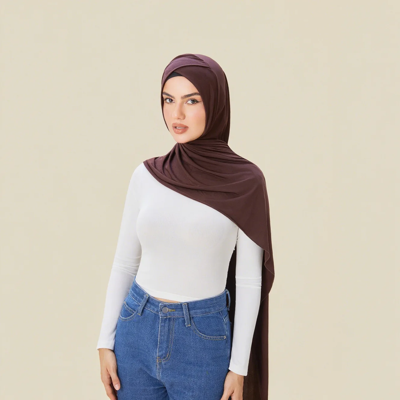 

Forehead Cross Instant Hijab Scarf for Women Muslim Jersey Head Wrap Soft Turban Amira Voile Femme Musulmane Headscarf Shawls