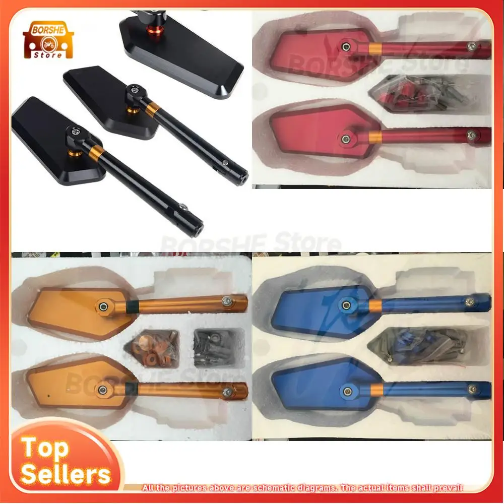 

Motorcycle CNC Rear View Mirror Blade Style Modification Accessories Suitable for Sports Scooters Decorative Side Mirror