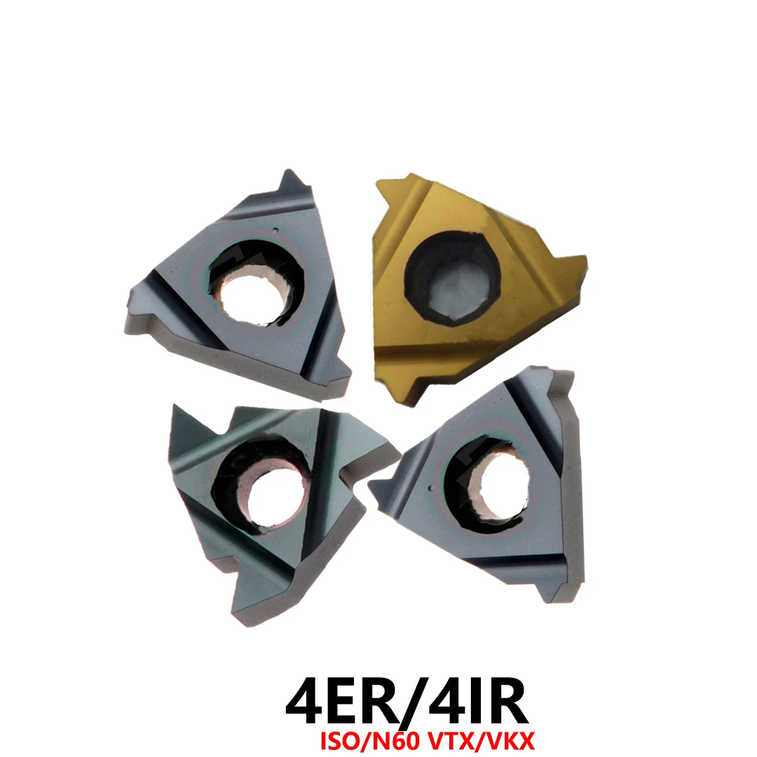 Threading Lathe Cutter Tools Carbide Inserts Original 4ER 4IR ISO 4.0ISO 5.0ISO 6.0ISO N60 VTX VKX Turning Holder Blades CNC