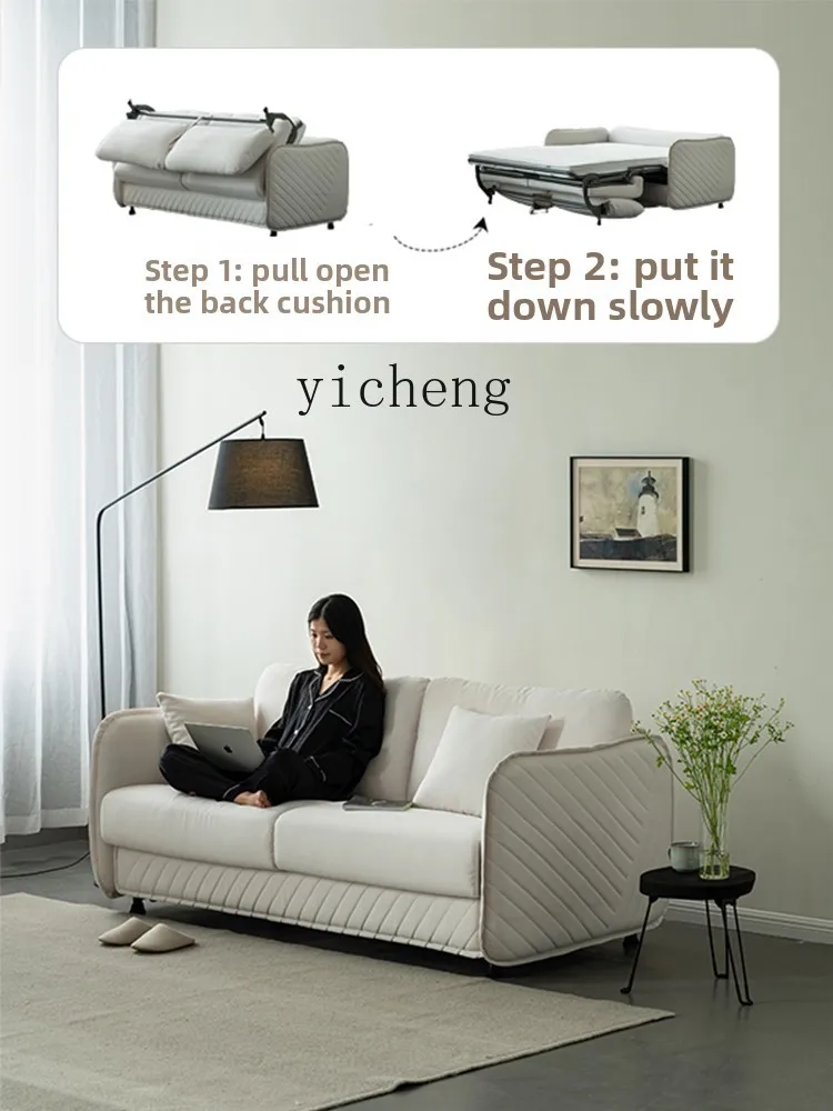 YFY  small apartment living room sofa bed folding dual-purpose multi-functional single double study sofa bed