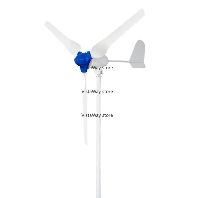 24V 48V Portable Low Start up Speed Horizontal Axis 300-600W Wind Turbine Generator