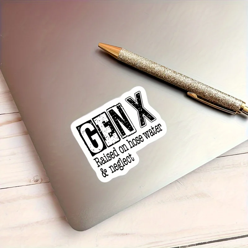 ملصق X-Decal لأجهزة الكمبيوتر المحمولة ، "تم رفعه على خرطوم المياه والسلبية" ، فينيل مقاوم للماء ، ملصق ذاتي اللصق للاستخدام مرة واحدة