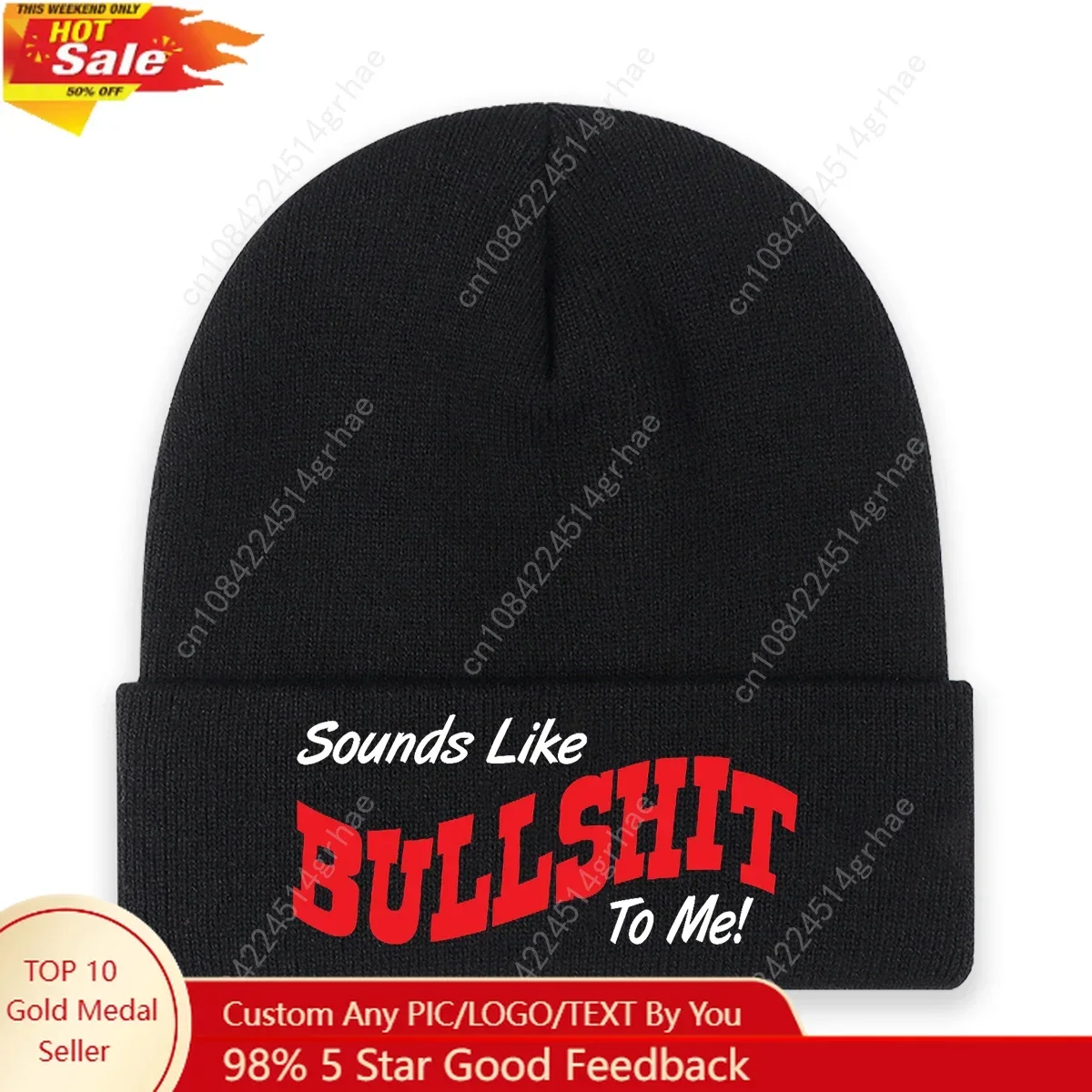 

1pc'BULL' Embroidered Beanie Soft Stretchy Lightweight Winter Hat for Men & Women, Outdoor Hip Hop Fashion, Casual Headwear