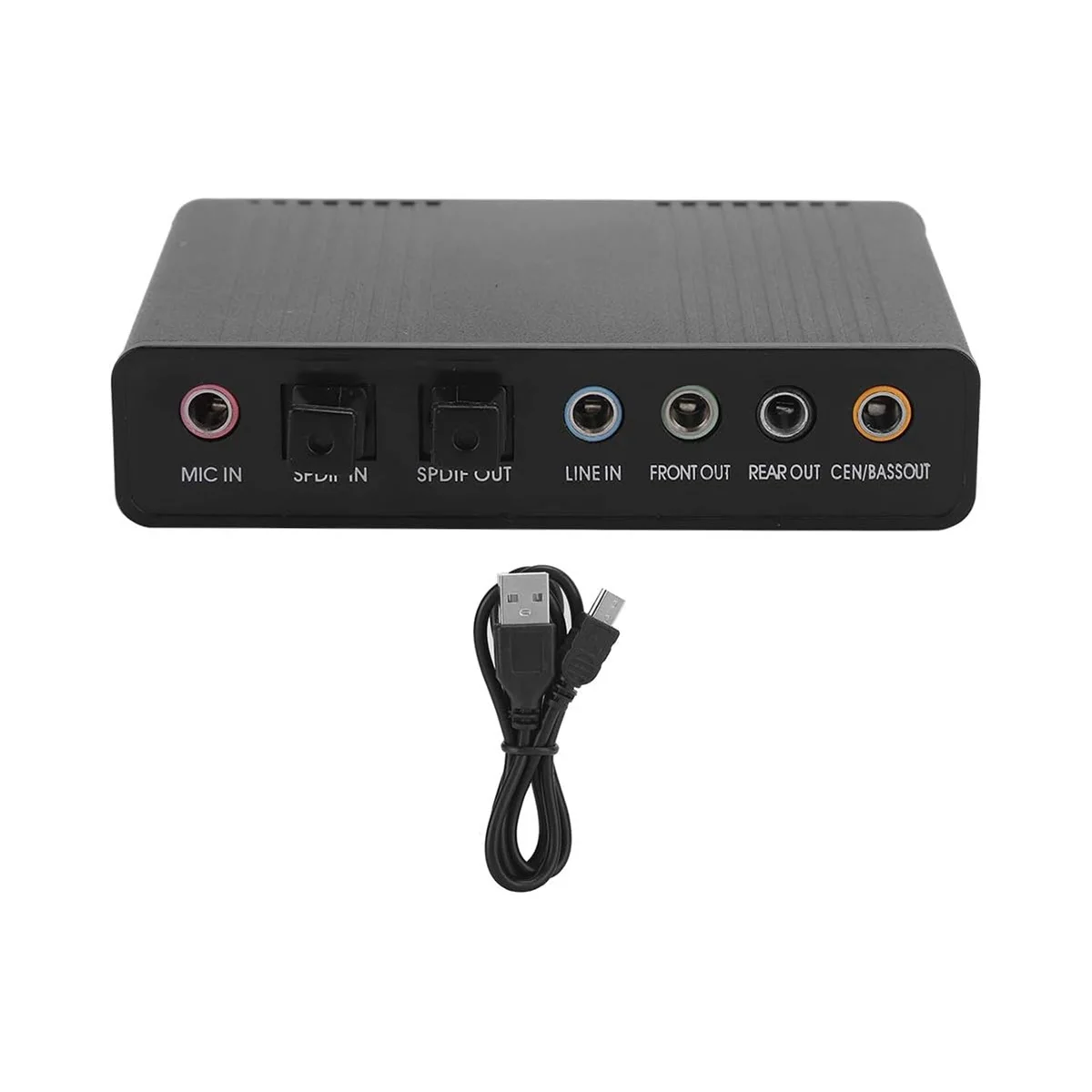 ABEP-External Sound Card,Digital Playback Digital Recording Mode,Computer External Sound Card Audio Adapter for Karaoke